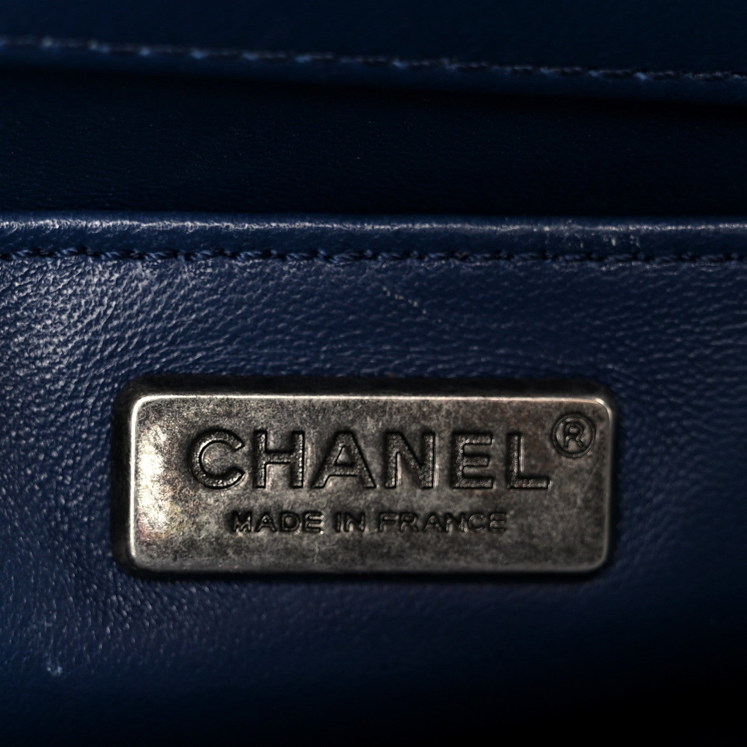 Chanel Lambskin Tile Medium Mosaic Boy Flap Navy Multicolor 6 of 11
