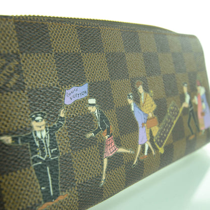 Louis Vuitton Damier Ebene Illustre Zippy Wallet Violet 10 of 11