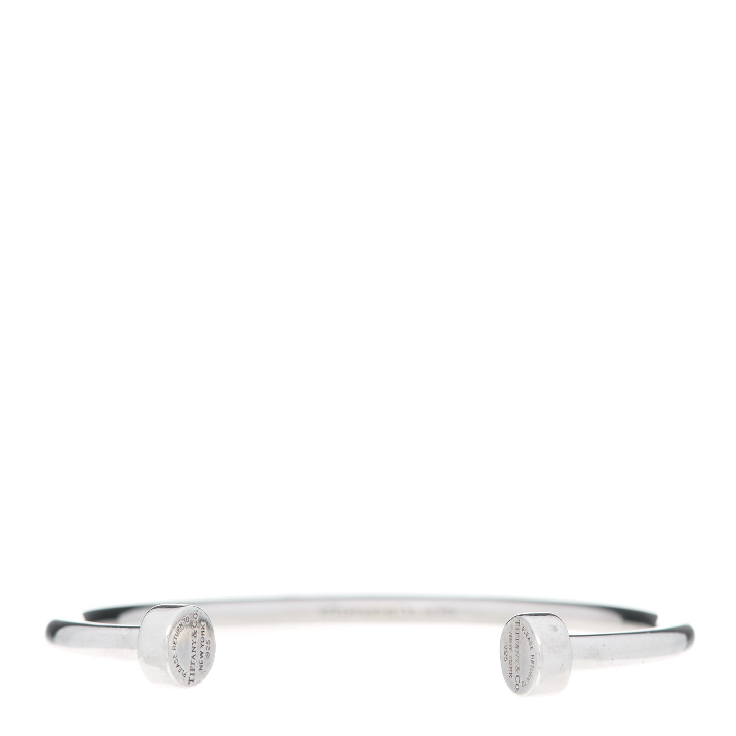 Sterling Silver Return to Tiffany Narrow Circle Edge Cuff Bracelet