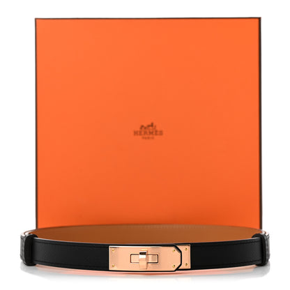 Hermes Epsom Kelly Belt Black 5 of 5