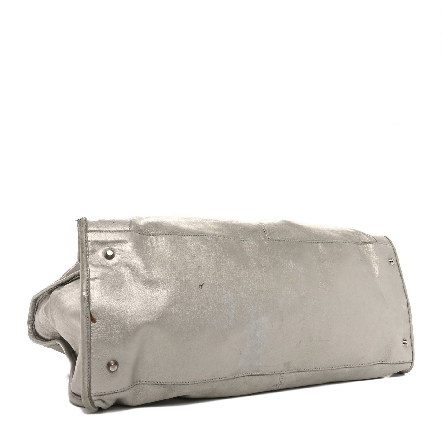 Metallic Agneau Classic Palladium Hardware Work Argent
