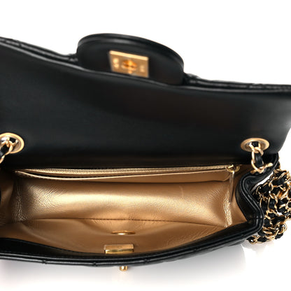 Chanel Lambskin Quilted Mini Rectangular Pearl Crush Flap Black 7 of 11