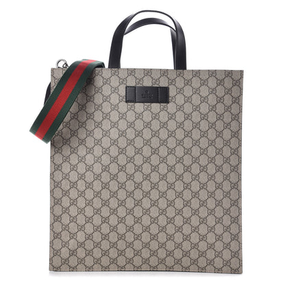 Gucci Soft GG Supreme Monogram Web Vertical Tote Black 1 of 10