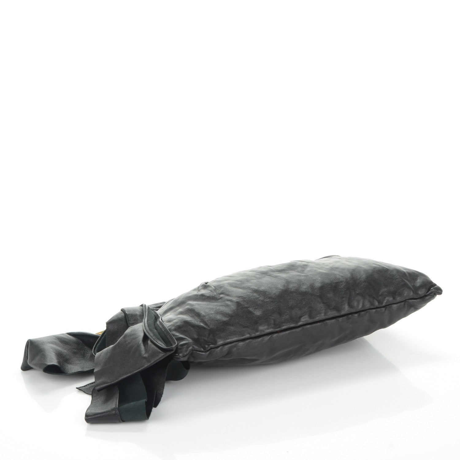 Prada Nappa Antique Bow Clutch Nero Black 5 of 8