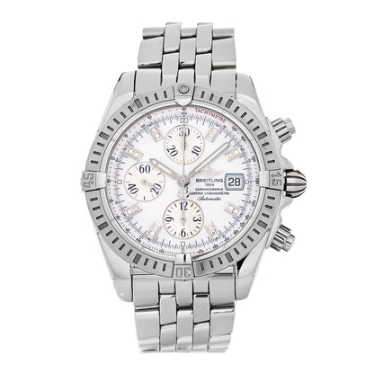 Breitling Stainless Steel Diamond Mother of Pearl 44mm Chronomat Automatic Watch A13356 1 of 4