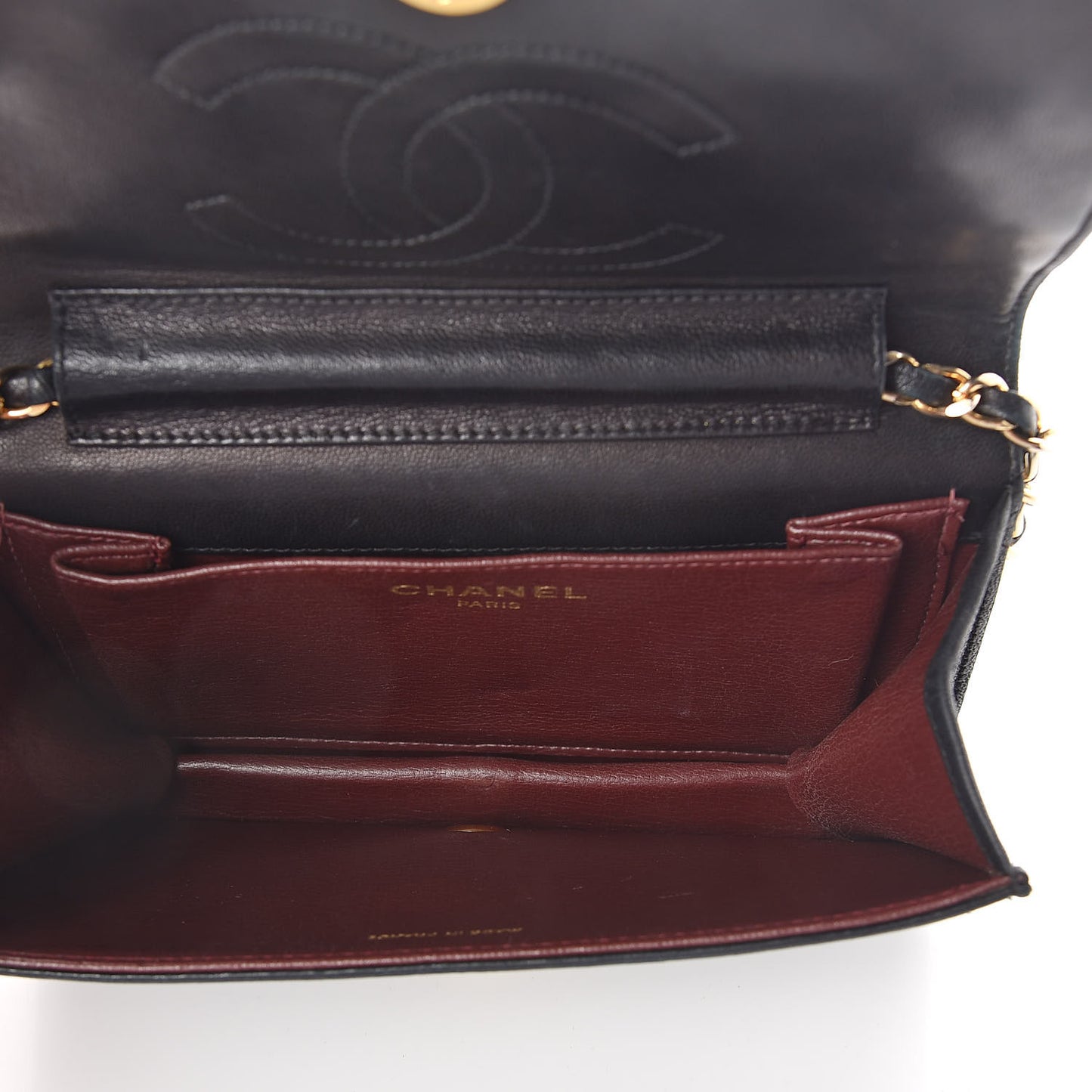 Lambskin Quilted Mini Flap Black