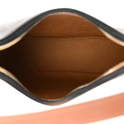 Celine Triomphe Canvas Calfskin Ava Shoulder Bag Tan 5 of 12