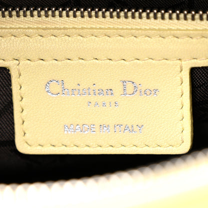 Christian Dior Lambskin Cannage Medium Lady Dior Light Yellow 6 of 14