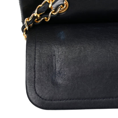 Chanel Lambskin Quilted Medium Double Flap Navy 10 of 11