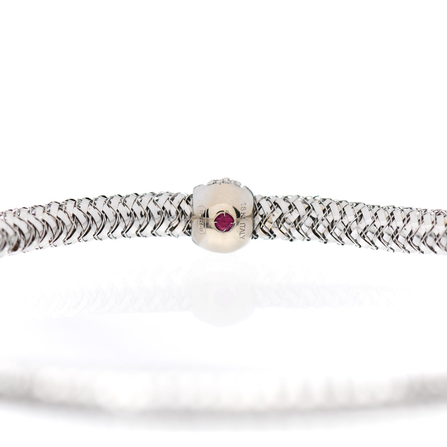 18K White Gold Diamond Narrow Primavera Bracelet