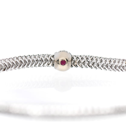 Roberto Coin 18K White Gold Diamond Narrow Primavera Bracelet 3 of 3