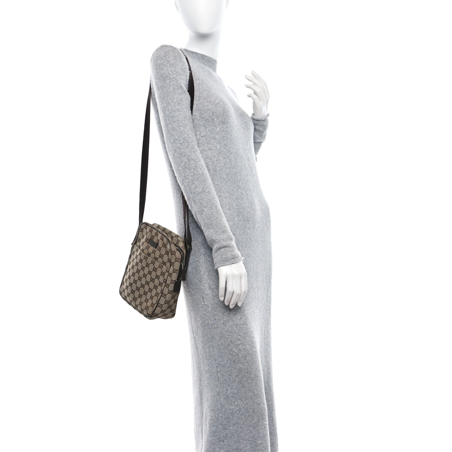 Gucci Monogram Messenger Bag Brown 3 of 9