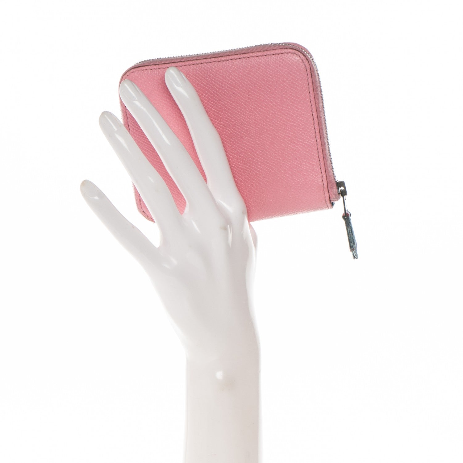 Hermes Epsom Silk'in Compact Wallet Rose Confetti Colvert 2 of 7