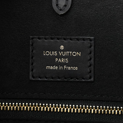Louis Vuitton Calfskin Monogram Fold Tote PM Cream Khaki Black 6 of 10
