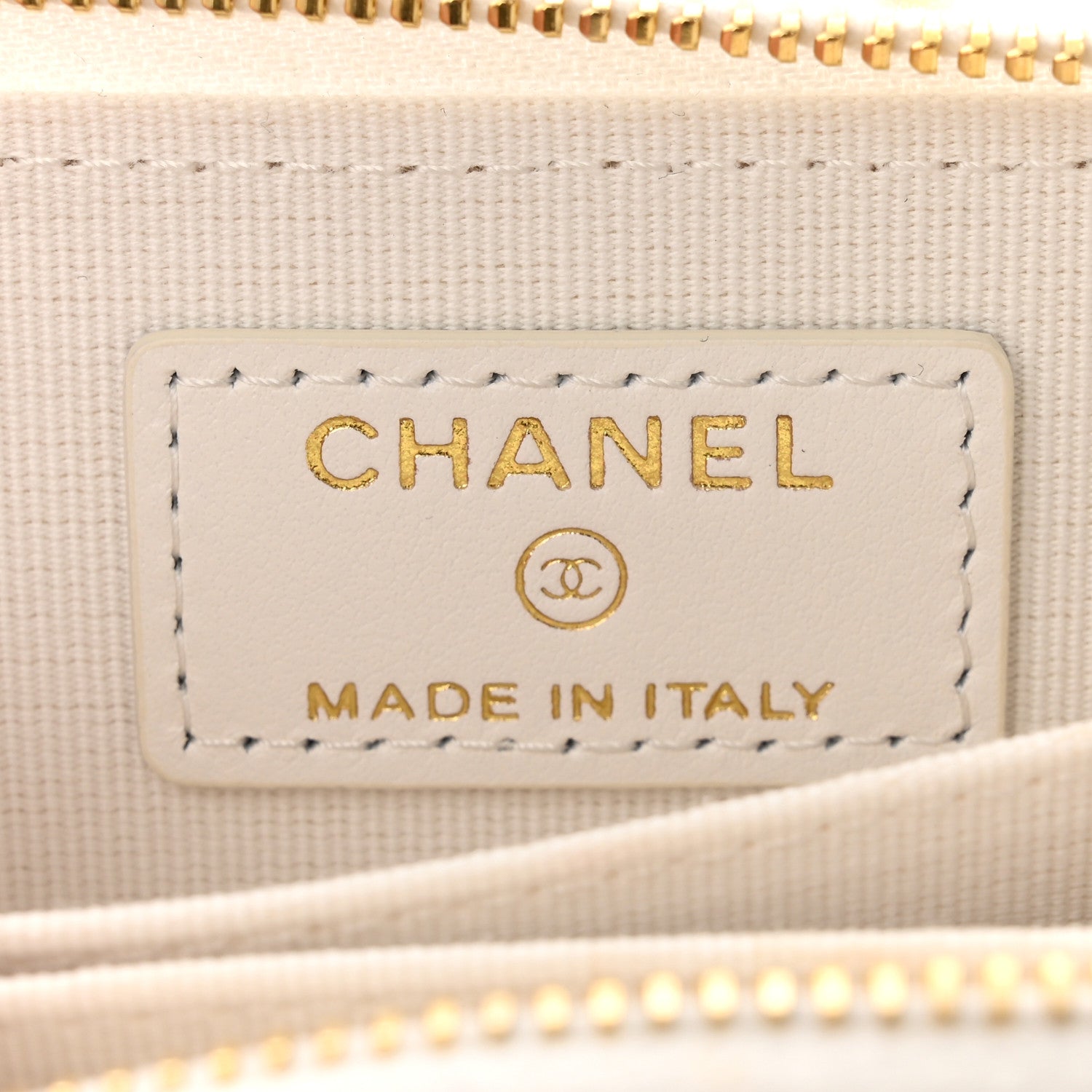 Chanel Tweed Quilted Bow Flap Card Holder On Chain White 6 of 13
