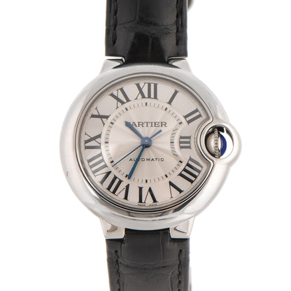 Cartier Stainless Steel Alligator 33mm Ballon Bleu De Cartier Automatic Watch 1 of 15