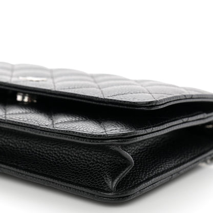 Chanel Caviar Quilted Wallet on Chain WOC Black 11 of 12