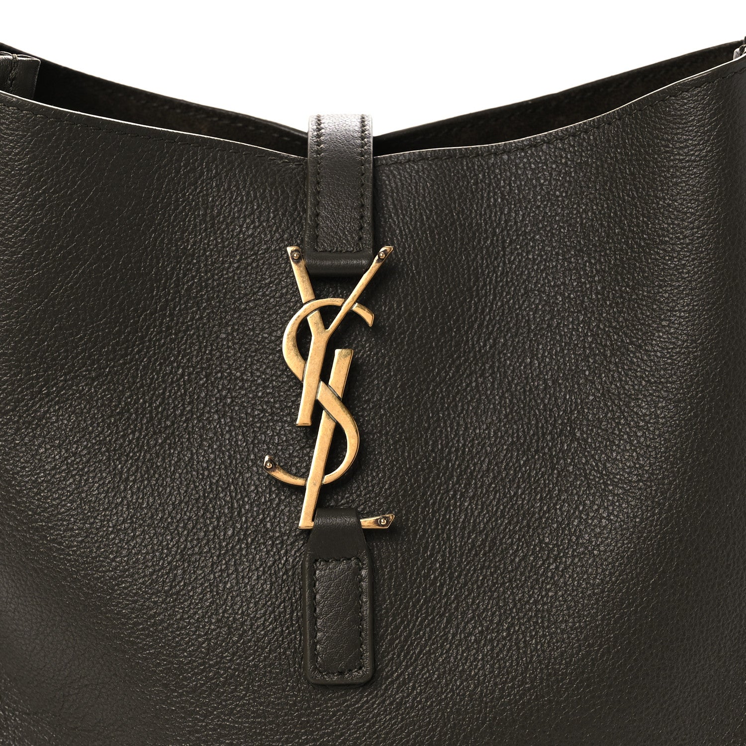 Saint Laurent Smooth Calfskin Small Le 5 A 7 Soft Hobo Light Musk 8 of 10
