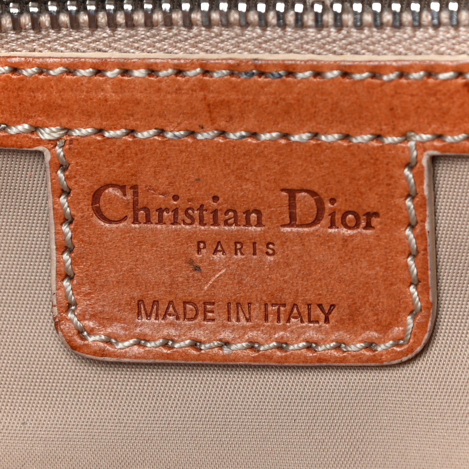 Christian Dior Monogram Romantique Trotter Flap Bag Beige 6 of 18