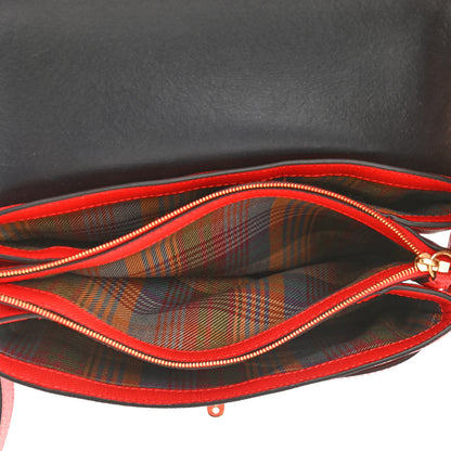 Mulberry Small Classic Grain Calfskin Belted Bayswater Satchel Lipstick Red 5 of 9