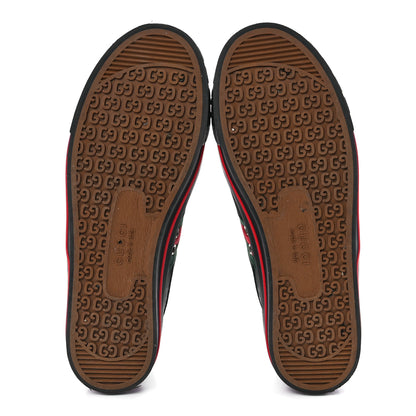 Gucci Econyl Nylon Web Monogram Mens Off The Grid 1977 Tennis High Top Sneakers 8 Black 5 of 7