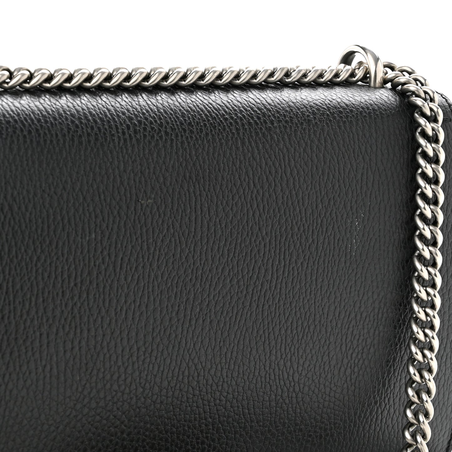Pebbled Calfskin Small Dionysus Shoulder Bag Black