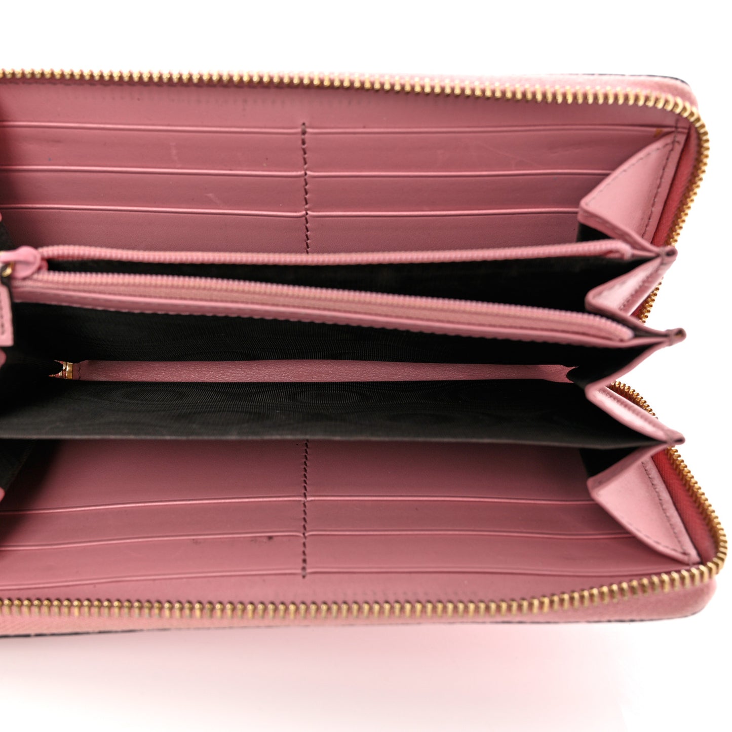 Guccissima Icon Zip Around Wallet Carmine Rose