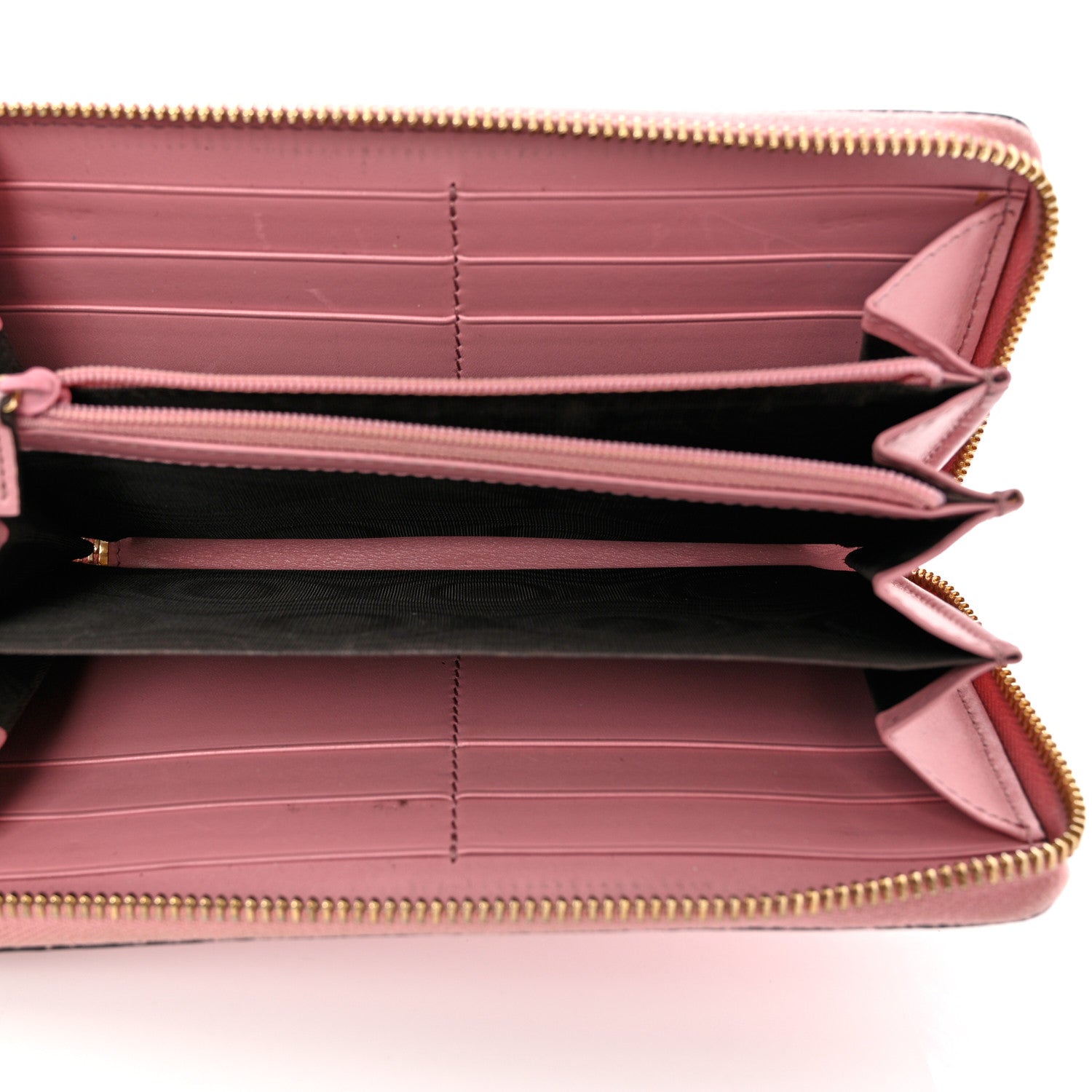 Gucci Guccissima Icon Zip Around Wallet Carmine Rose 5 of 10