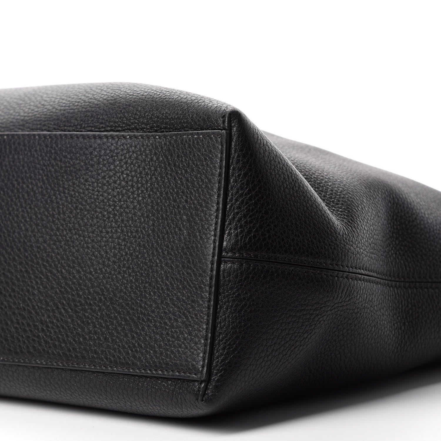 Valentino Garavani Grained Calfskin Rockstud Shoulder Tote Black 7 of 9