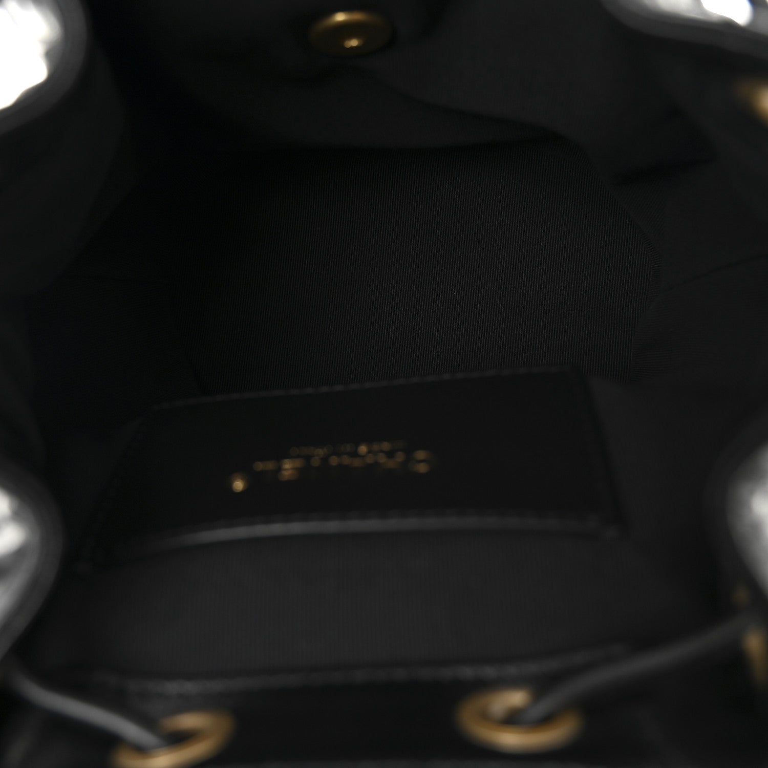 Chanel Lambskin Quilted Logo Mini Backpack Black 5 of 10