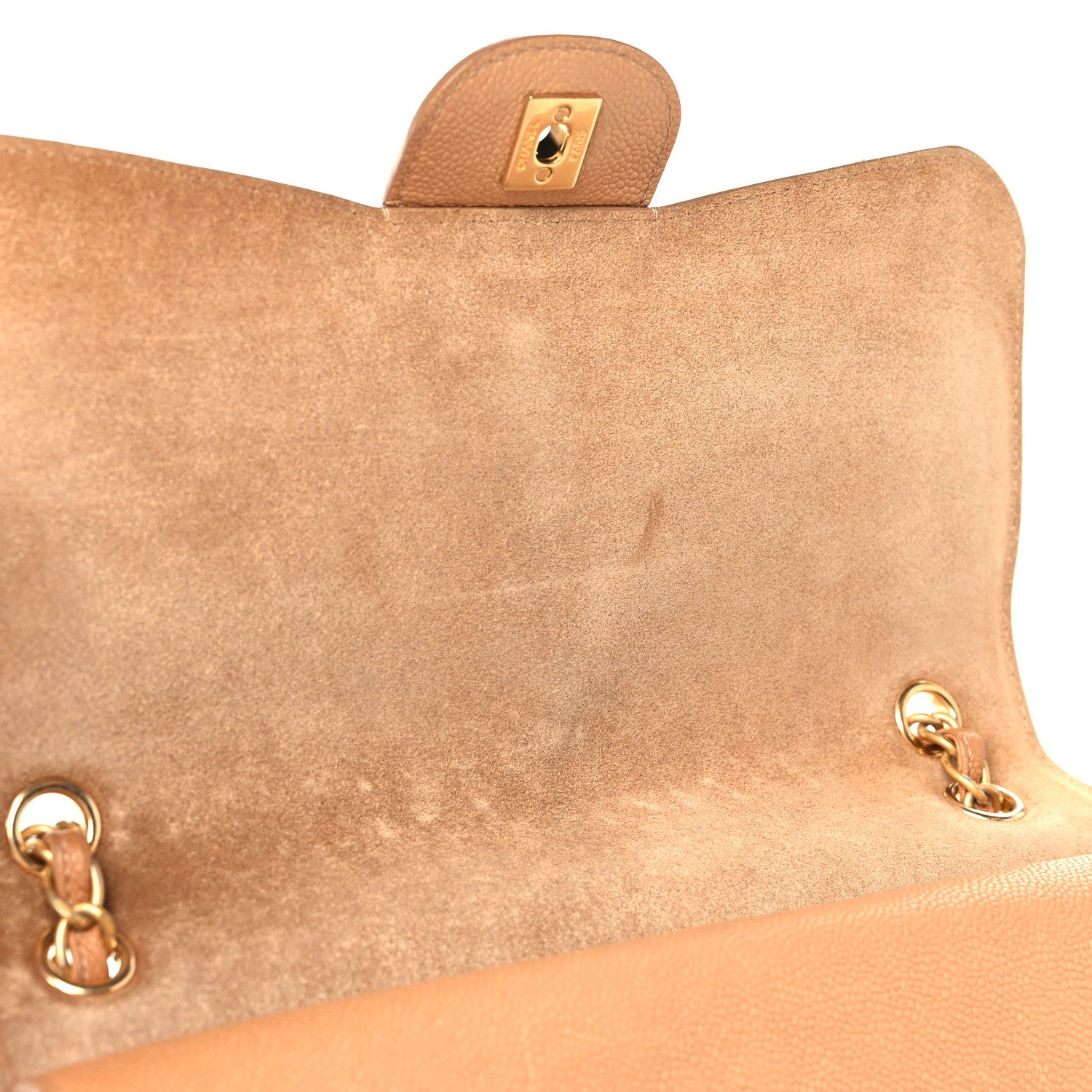 Chanel Grained Calfskin Jumbo Classic Pure Double Flap Beige 9 of 10