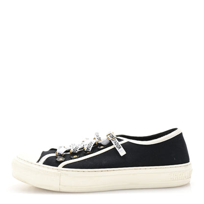 Christian Dior Canvas Walk'N'Dior Low Top Sneakers 40 Black 1 of 9