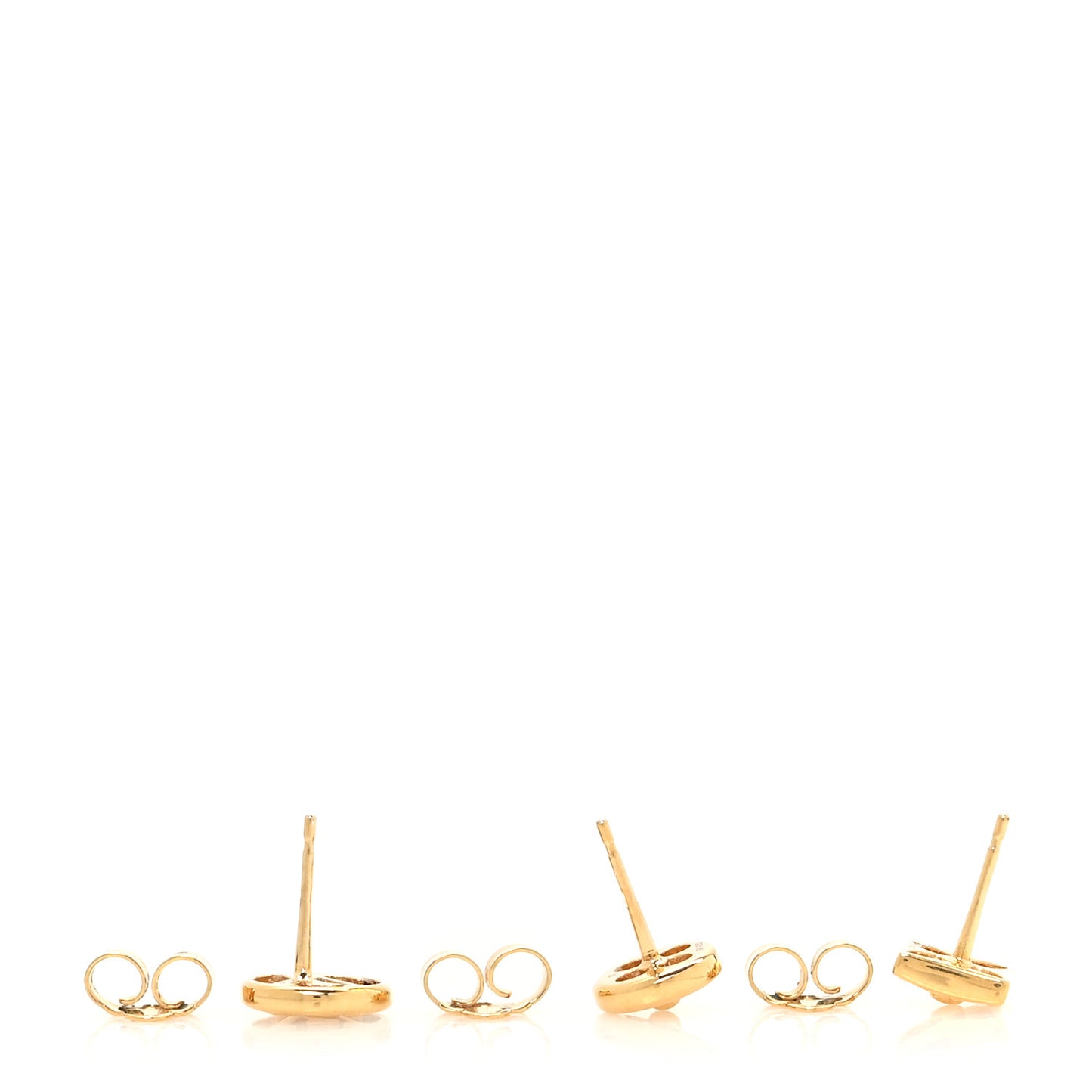 Metal Crazy In Lock Earrings Set Gold