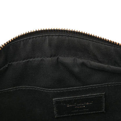 Saint Laurent Calfskin Matelasse Monogram Monochrome Lou Camera Bag Black 14 of 19