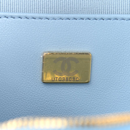 Chanel Lambskin Quilted CC In Love Heart Bag Light Blue 8 of 12