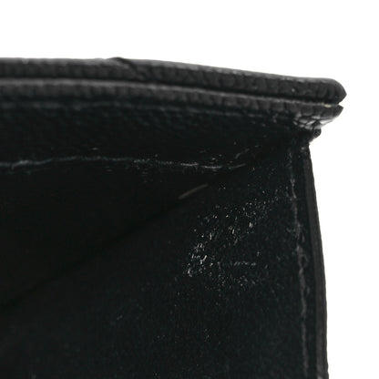 Saint Laurent Grain De Poudre Matelasse Chevron Monogram Chain Wallet Black 16 of 19