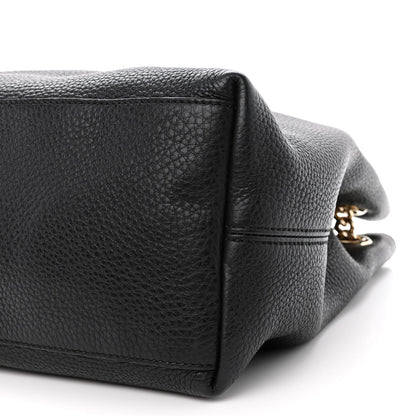 Gucci Pebbled Calfskin Medium Soho Chain Shoulder Bag Black 10 of 12