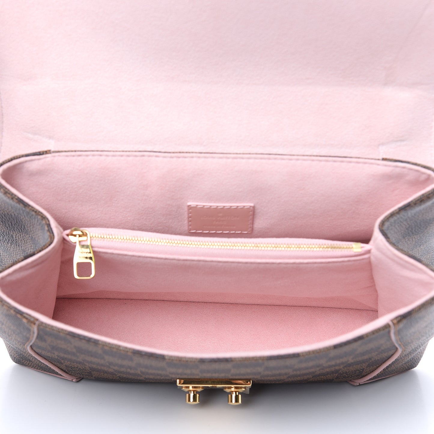 Damier Ebene Caissa Clutch Rose Ballerine