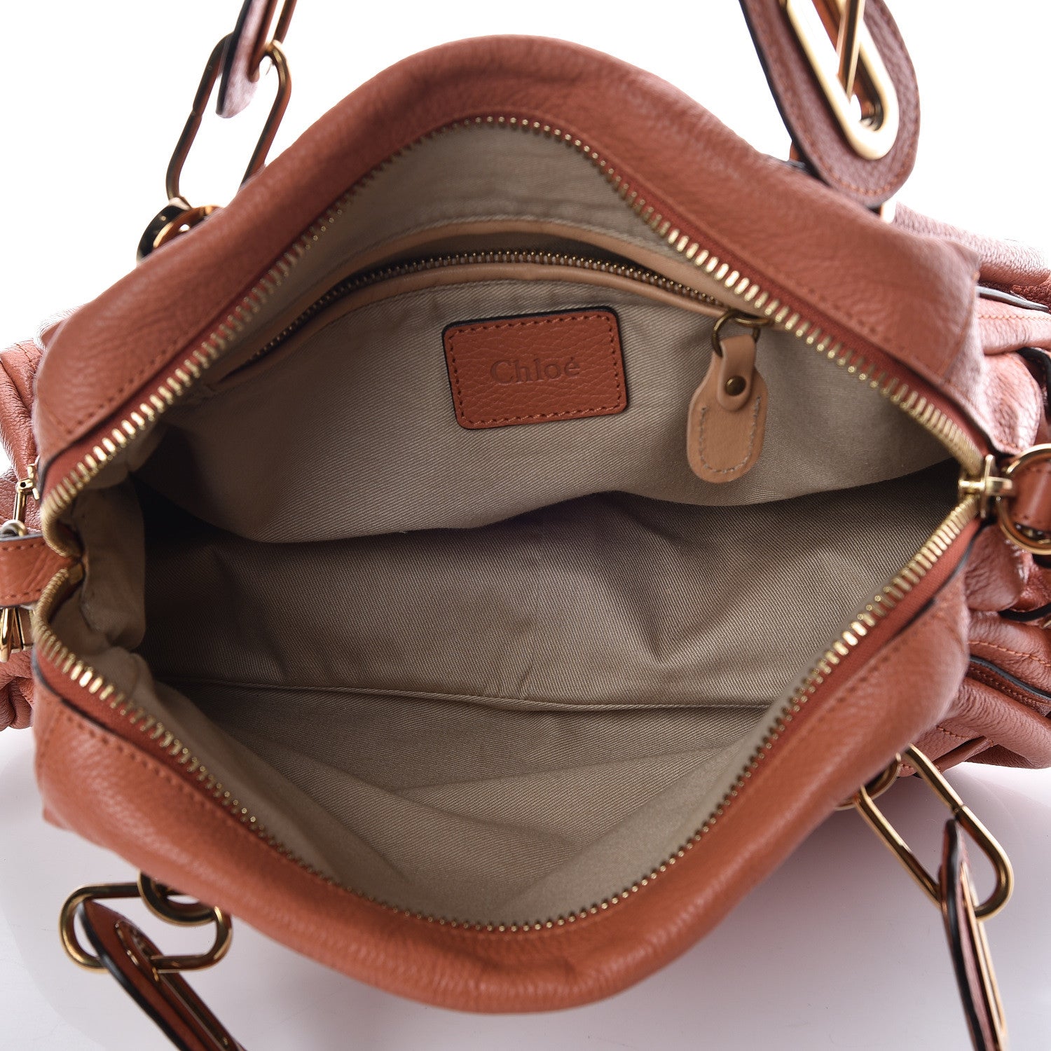 Chloe Calfskin Medium Paraty Coral 9 of 19