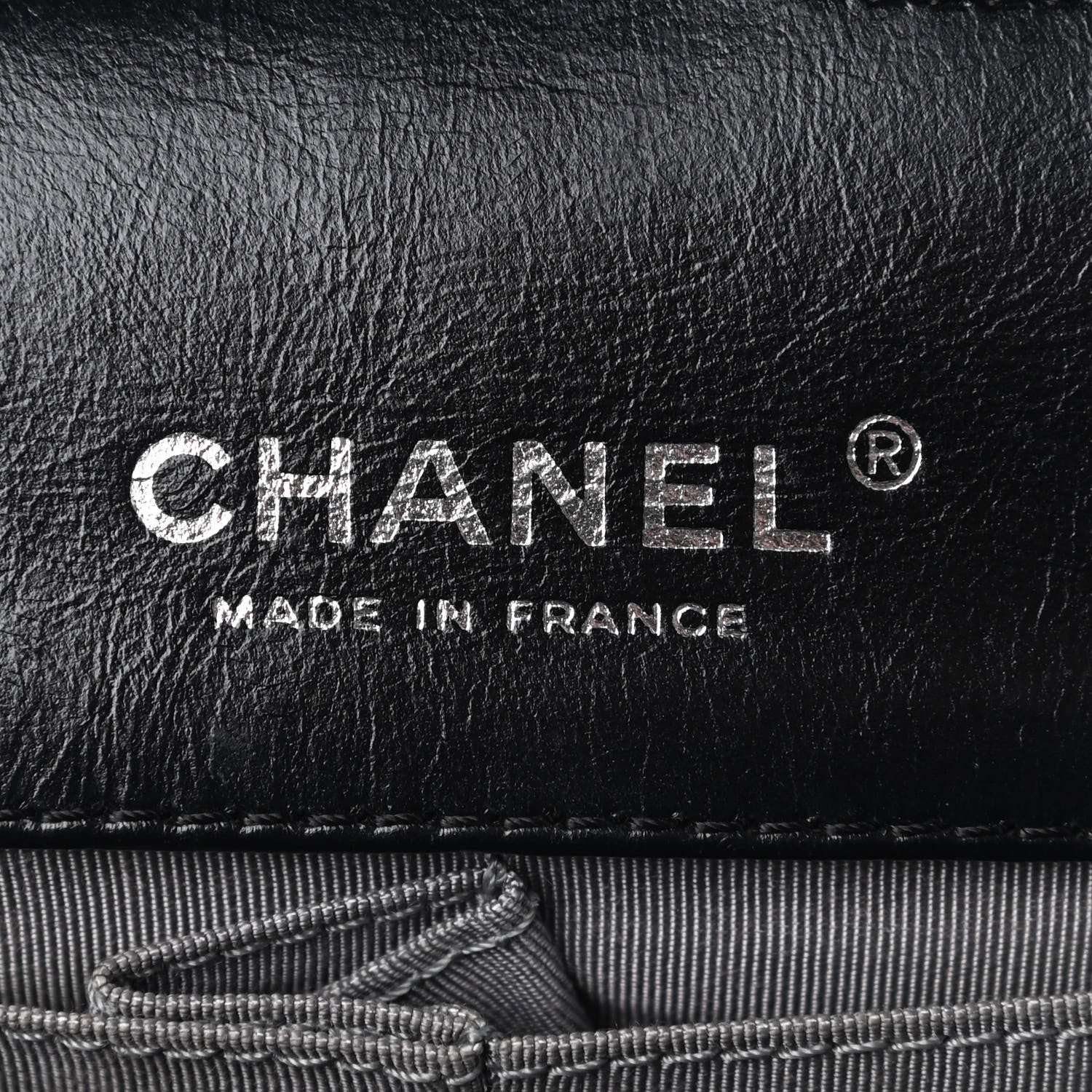 Chanel Glazed Calfskin Quilted Surpique 2.55 Reissue Flap Black 6 of 9