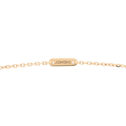 Van Cleef & Arpels 18K Yellow Gold Mother of Pearl Sweet Alhambra Butterfly Pendant Necklace 6 of 7