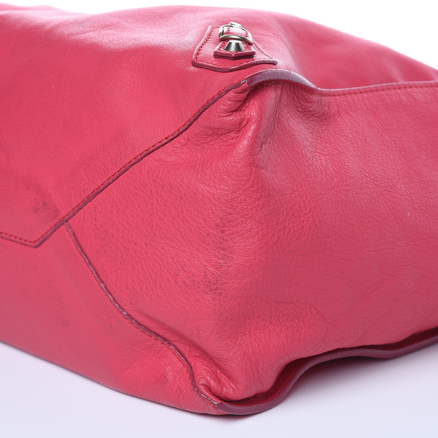 Balenciaga Veau Papier A4 Zip Around Tote Rouge Grenade 9 of 19