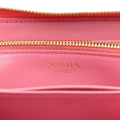 Prada Vitello Move Zip Around Wallet Geranio 6 of 7