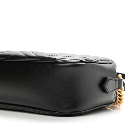 Gucci Calfskin Matelasse Small GG Marmont Chain Shoulder Bag Black 11 of 11