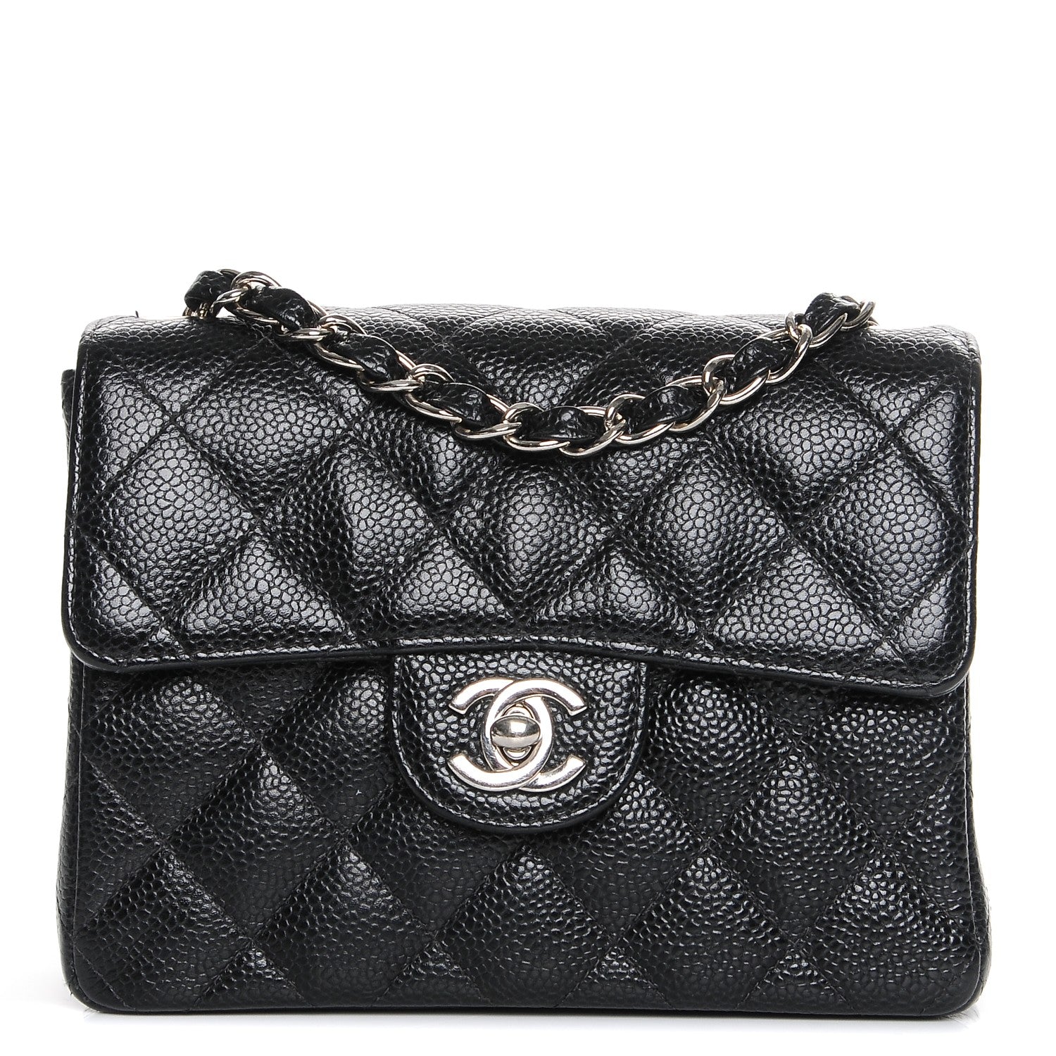 Chanel Caviar Quilted Mini Square Flap Black 1 of 8