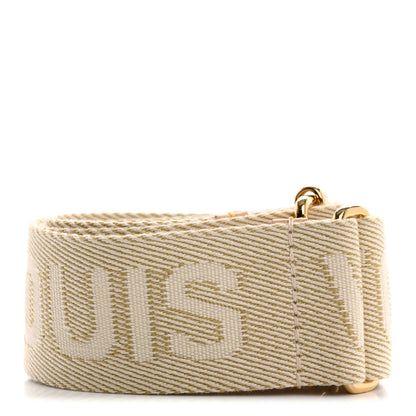 Louis Vuitton Jacquard High Rise Shoulder Strap Beige 2 of 5