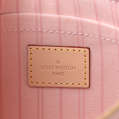 Louis Vuitton Damier Azur Neverfull MM GM Pochette Rose Ballerine 6 of 7