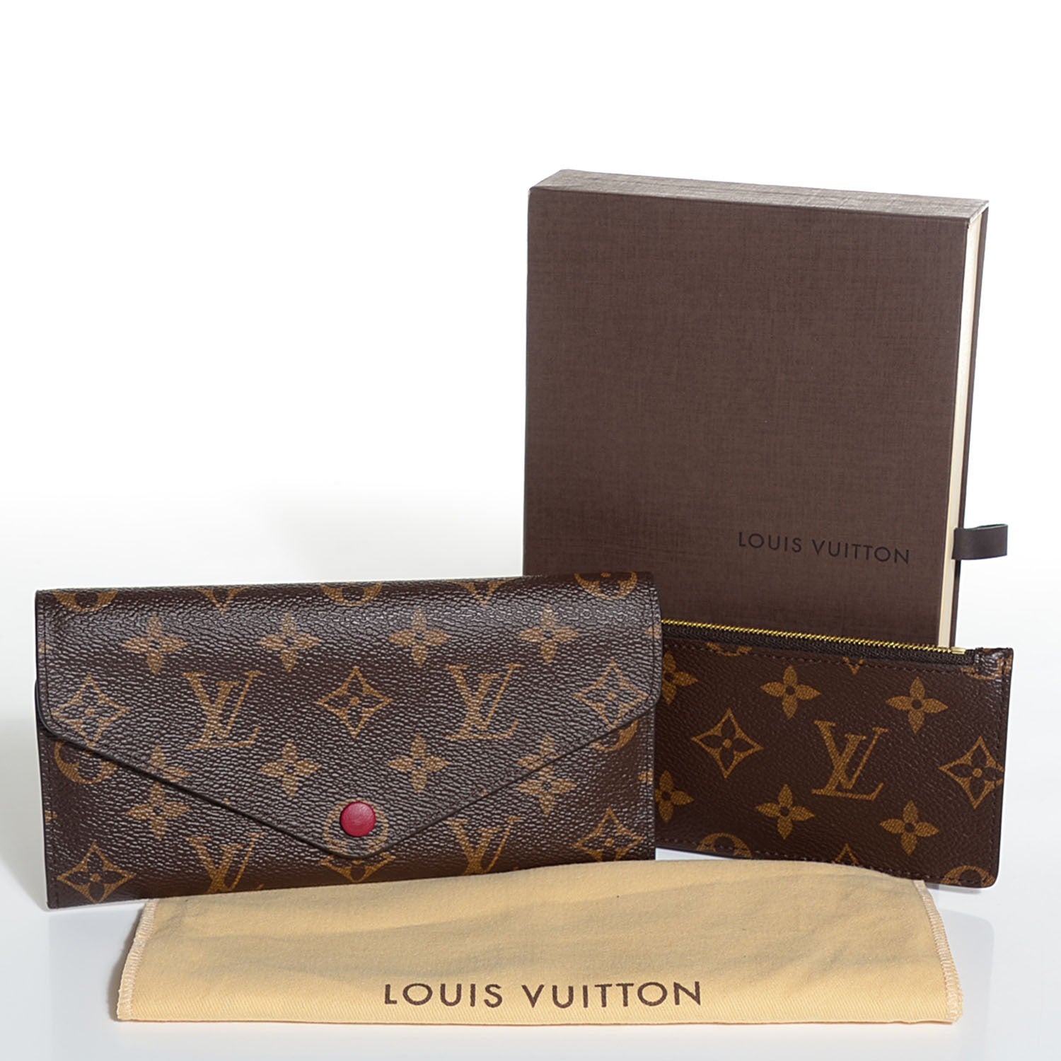 Louis Vuitton Monogram Josephine Wallet Fuchsia 8 of 8