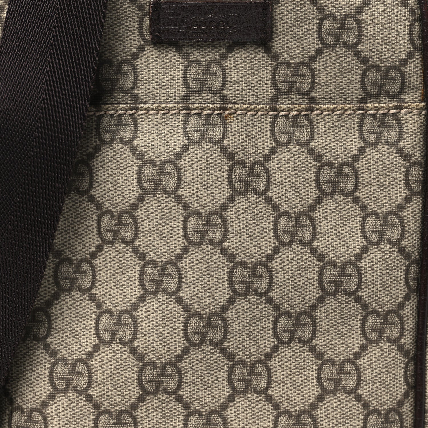 Gucci GG Plus Monogram Messenger Bag Ebony 8 of 10