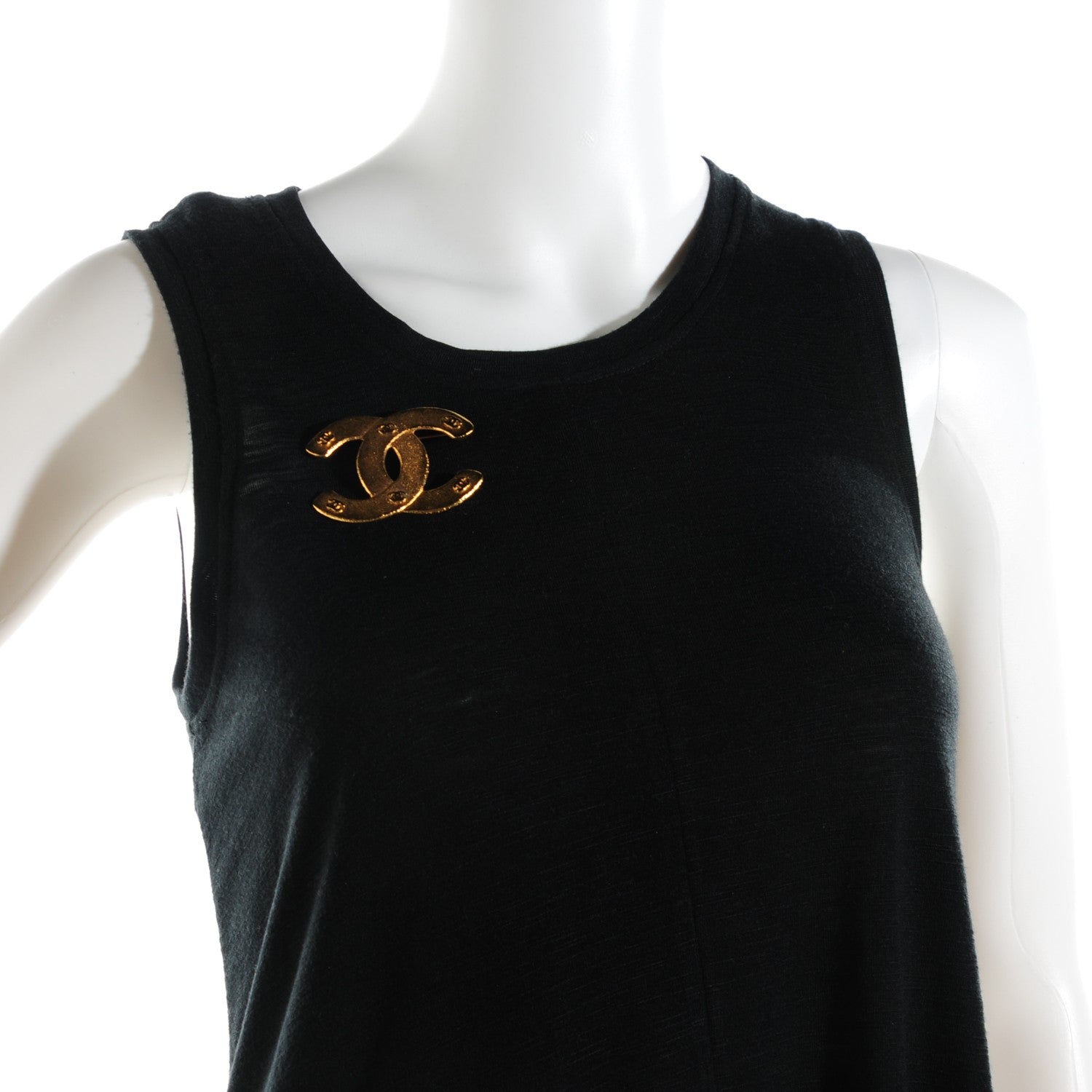 Chanel CC Brooch Gold 2 of 6